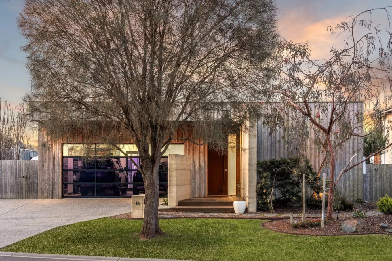 A thoughtfully maintained Surf Coast home at dusk